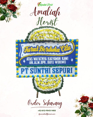 Papan Bunga Duka di Sumurboto