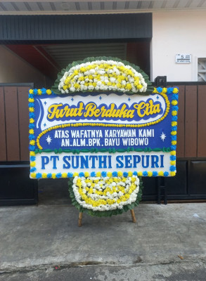 Papan Bunga Duka di Sumurboto